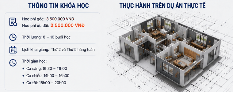 khóa học Autocad tại Đồng Xuân