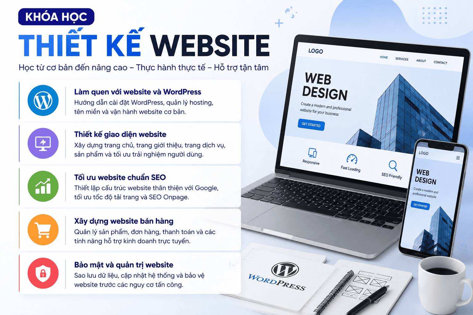 Khóa học thiết kế website Hoàn Kiếm