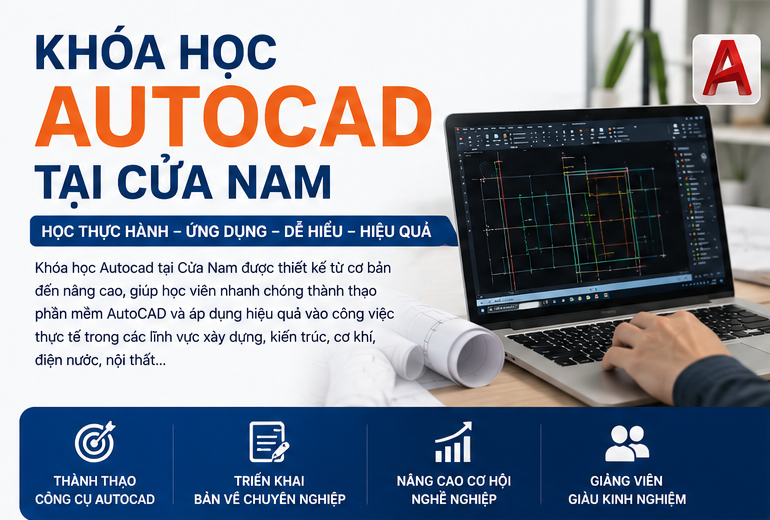 Khóa học Autocad tại Cửa Nam