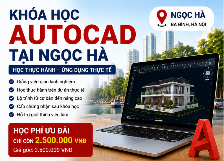 khóa học Autocad tại Ngọc Hà