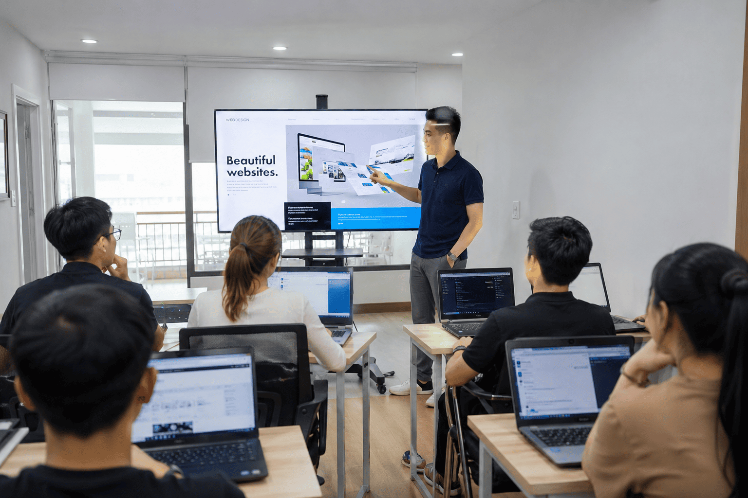 Khóa học thiết kế website Hoàng Văn Thụ.