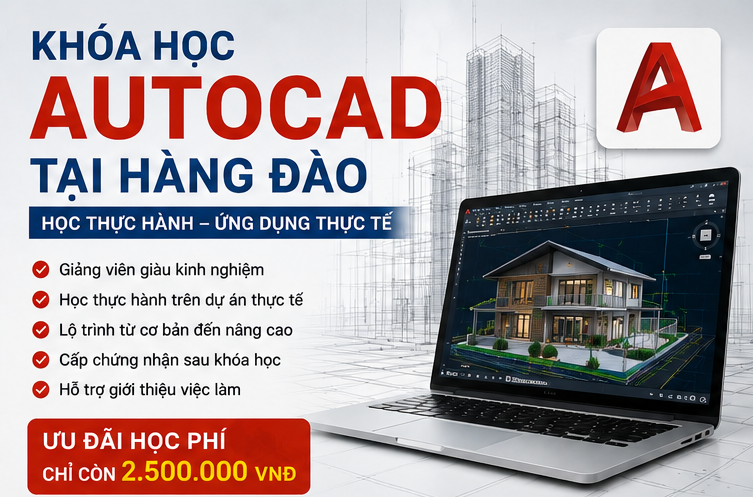 khóa học Autocad tại Hàng Đào
