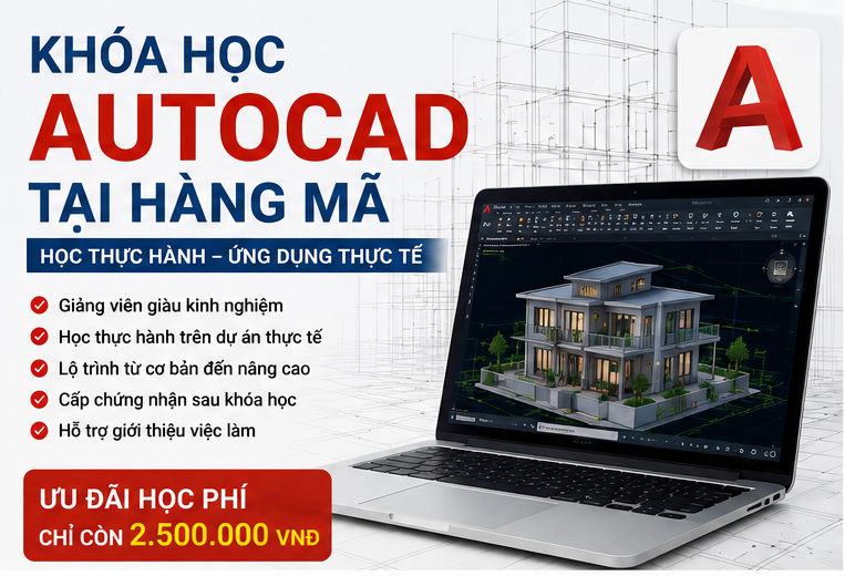 khóa học Autocad tại Hàng Mã