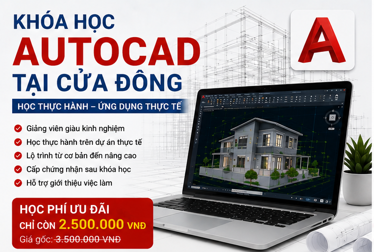 khóa học Autocad tại Cửa Đông