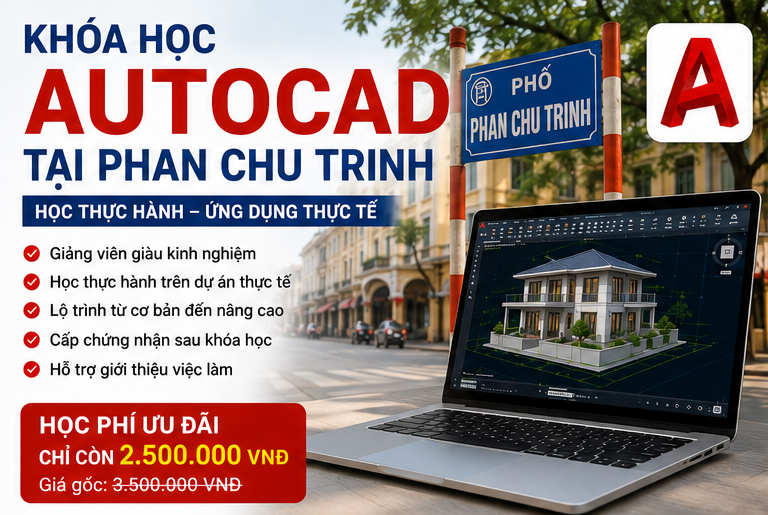 Khóa học Autocad tại Phan Chu Trinh