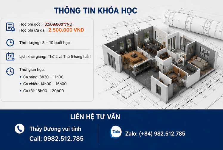Khóa học Autocad tại Phúc Tân