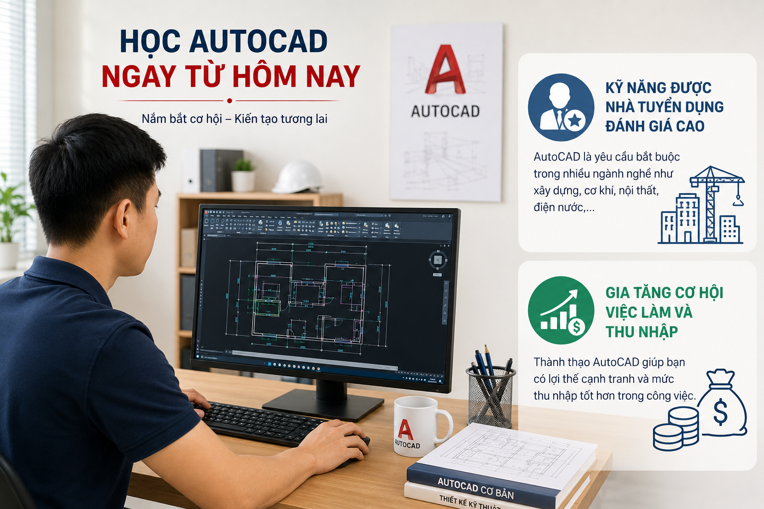 Khóa Học Autocad Tại Cổ Nhuế 1 Uy Tín, Thực Hành Chuyên Sâu