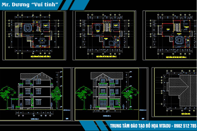 Hình ảnh sản phẩm học viên lớp học Autocad tại VITADU giảng dạy