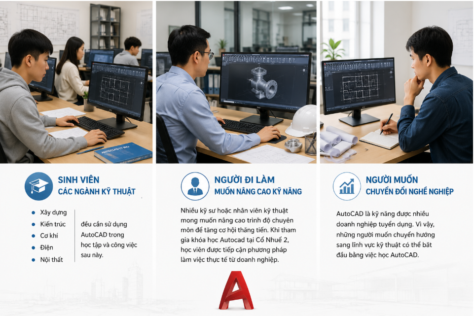 Khóa học Autocad tại Cổ Nhuế 2 dành cho người mới bắt đầu