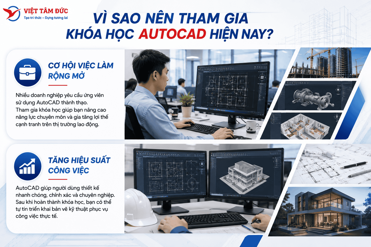 Ưu Điểm Vượt Trội Chỉ Có Tại Khóa Học Autocad
