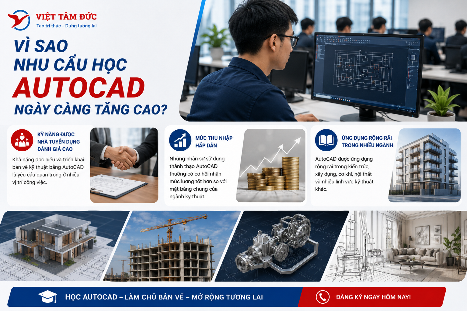 Vì Sao Nhu Cầu Học AutoCAD Ngày Càng Tăng Cao