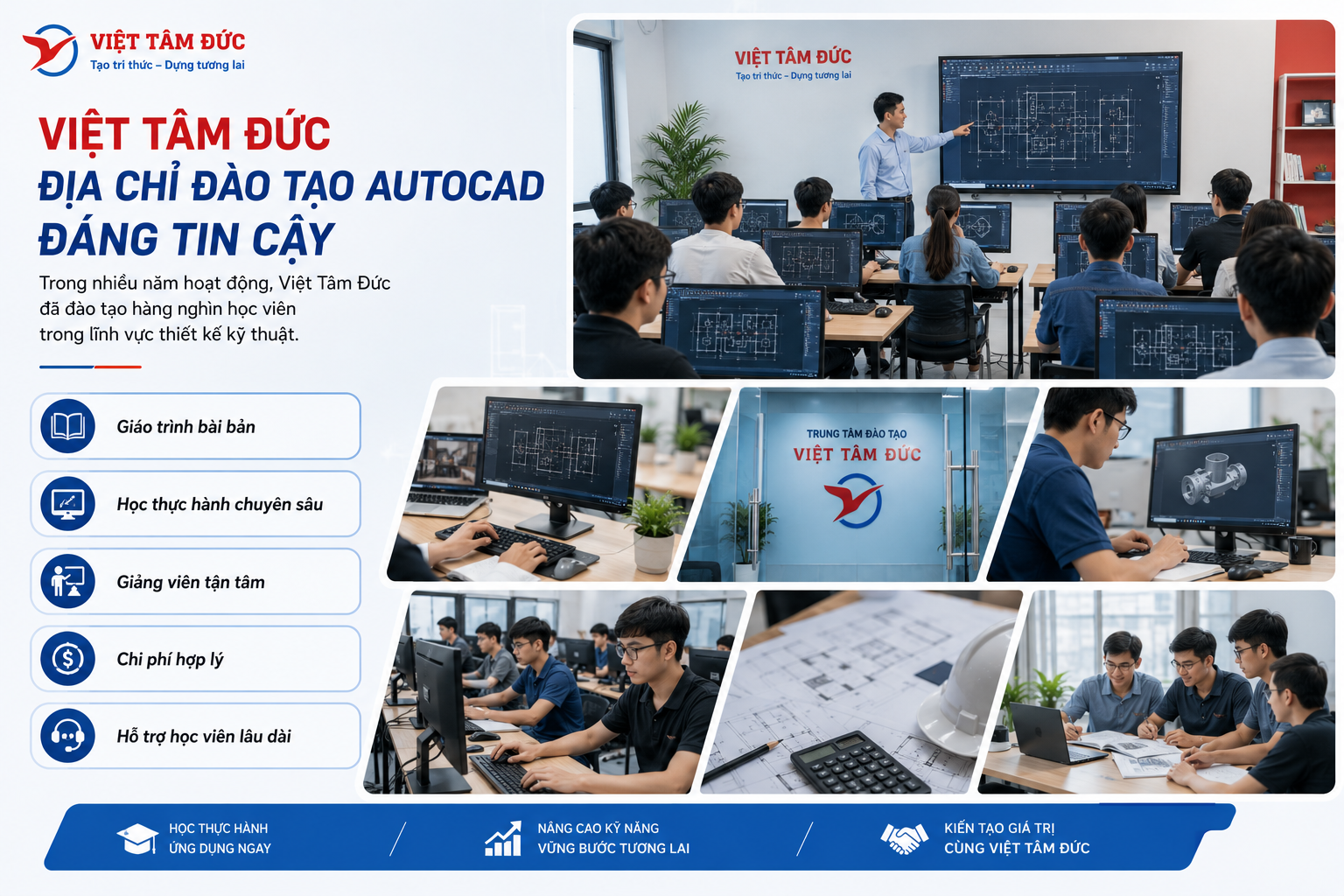 Việt Tâm Đức – Địa chỉ đào tạo AutoCAD đáng tin cậy