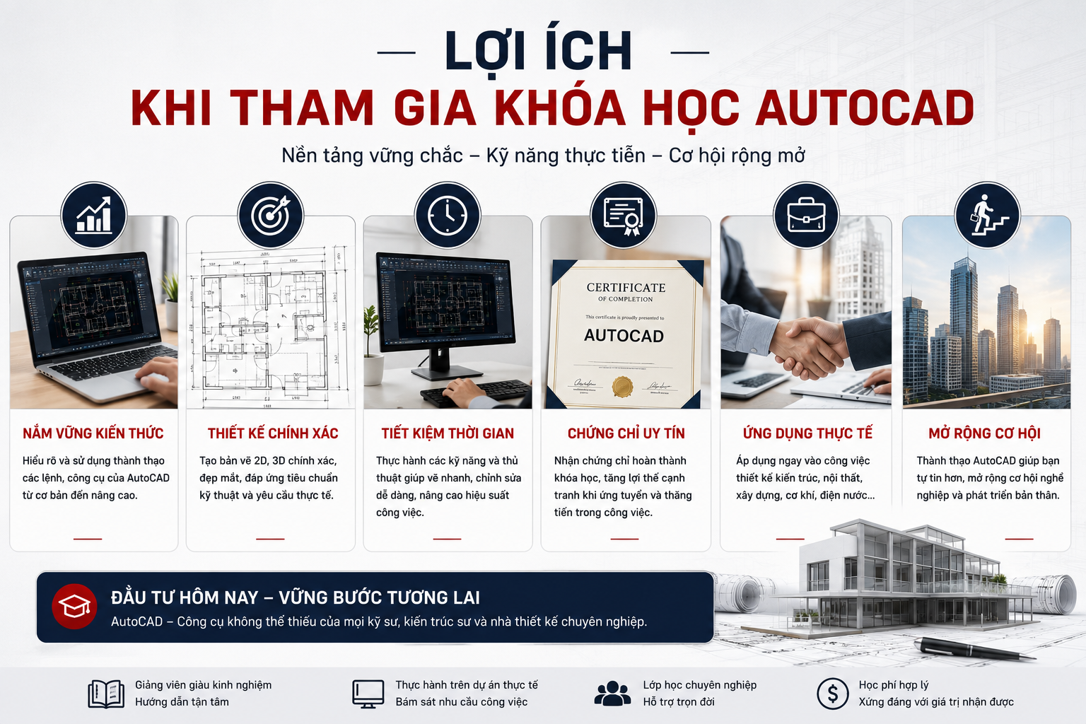 Lợi Ích Khi Tham Gia Khóa Học AutoCAD Tại Việt Tâm Đức