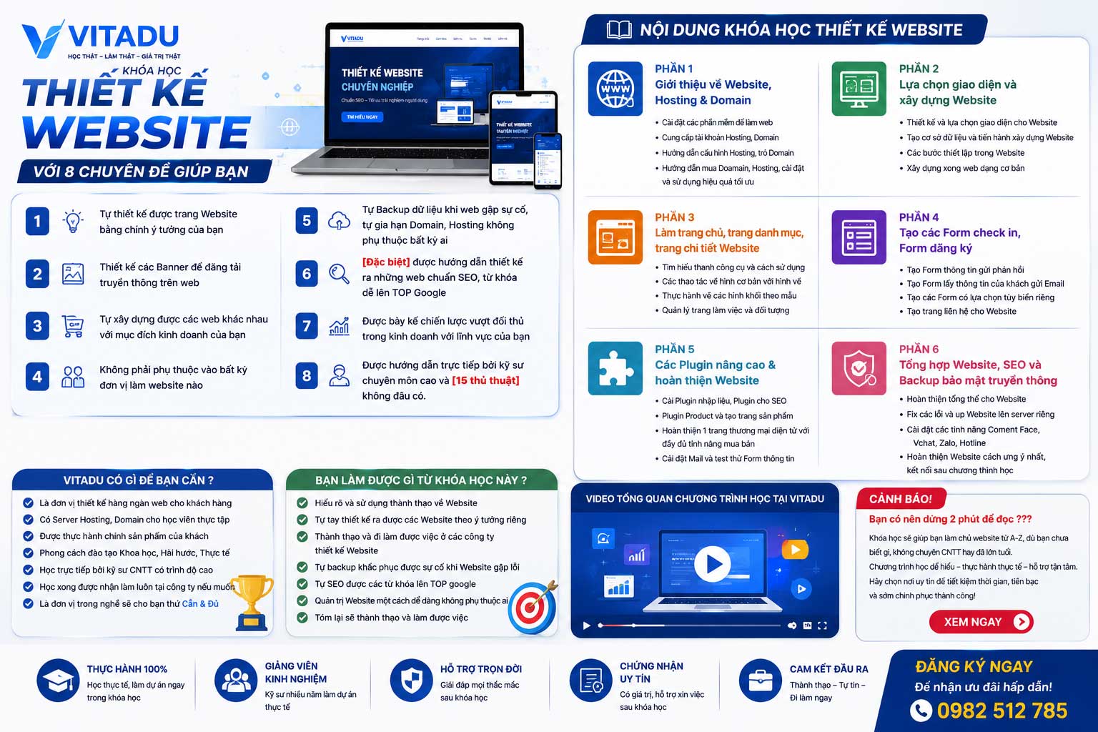 Nội Dung Khóa Học Thiết Kế Website Tại VITADU